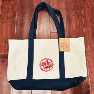 Trader Joe’s Reusable Canvas Tote Bag  - NWT